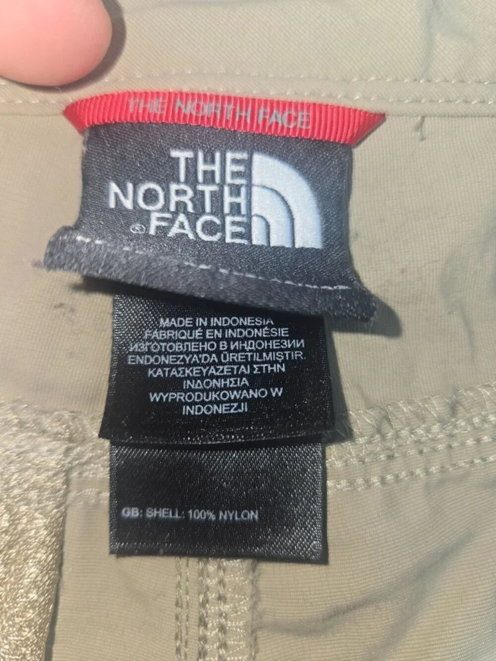 The North Face Mens Khaki Cargo Shorts 40